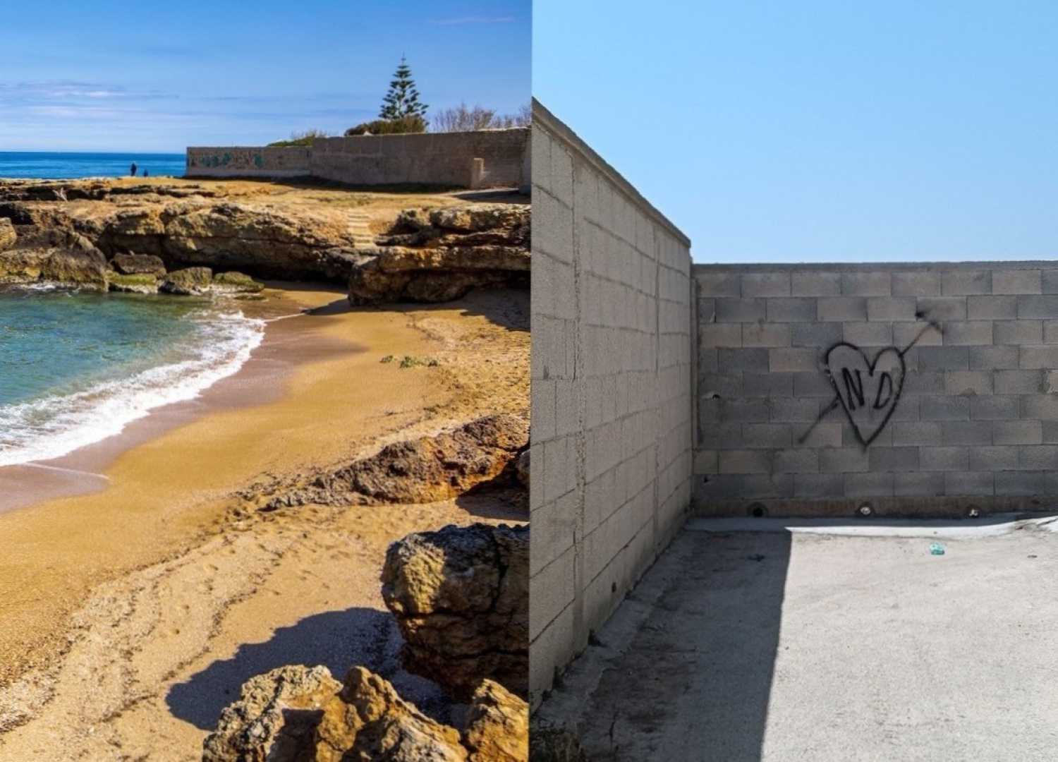 Un muro blocca l'accesso alle calette di Torre a Mare: magari � legale, ma quanto � opportuno?